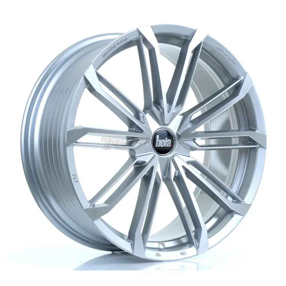 BOLA B23 Alloy Wheel 20x8.5 5x118 ET38 To 45 72.6mm CB Silver Polished Face Alloy Wheels