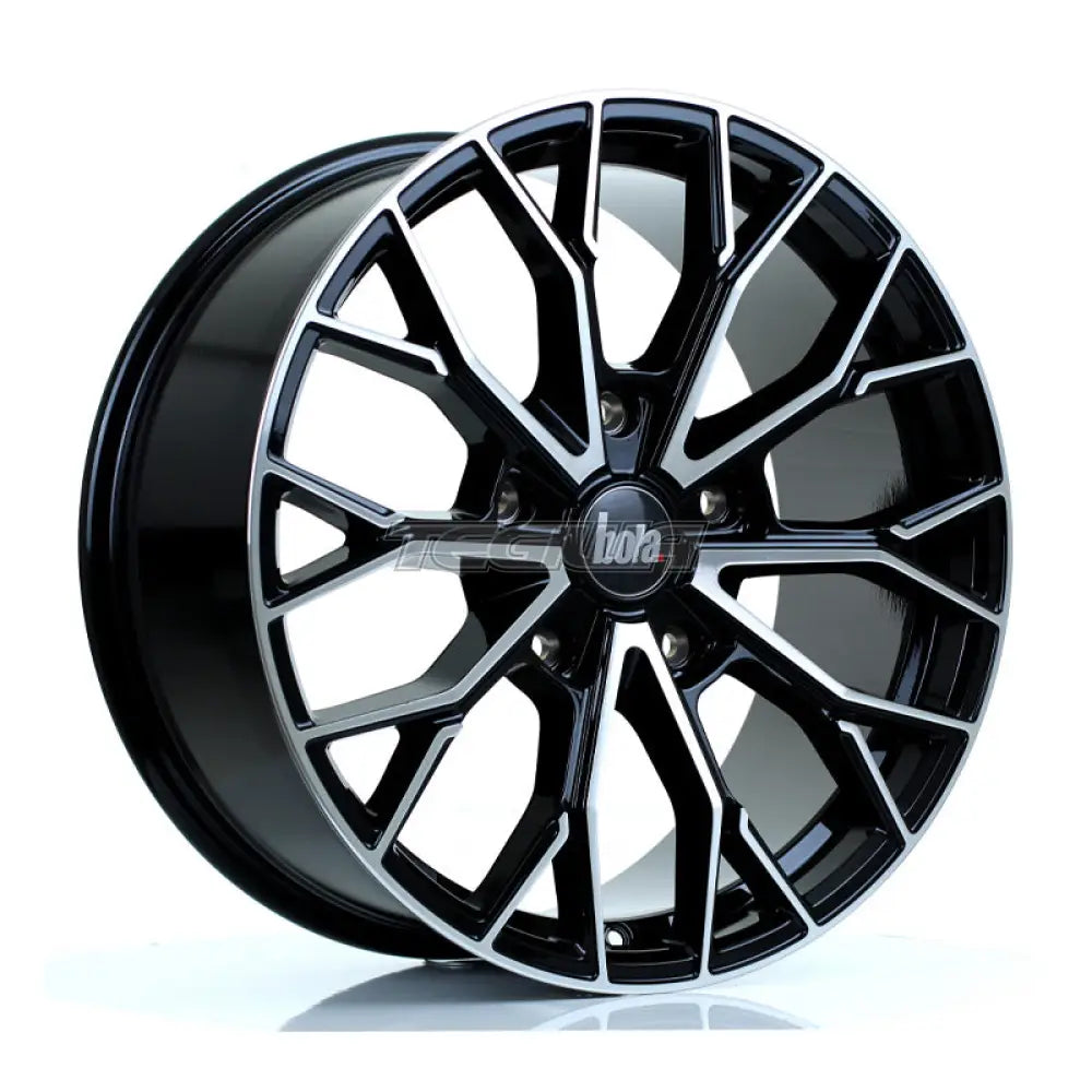 BOLA B24 Alloy Wheel 20x8.5 5x160 ET50 65.1mm CB Gloss Black Polished Face Alloy Wheels