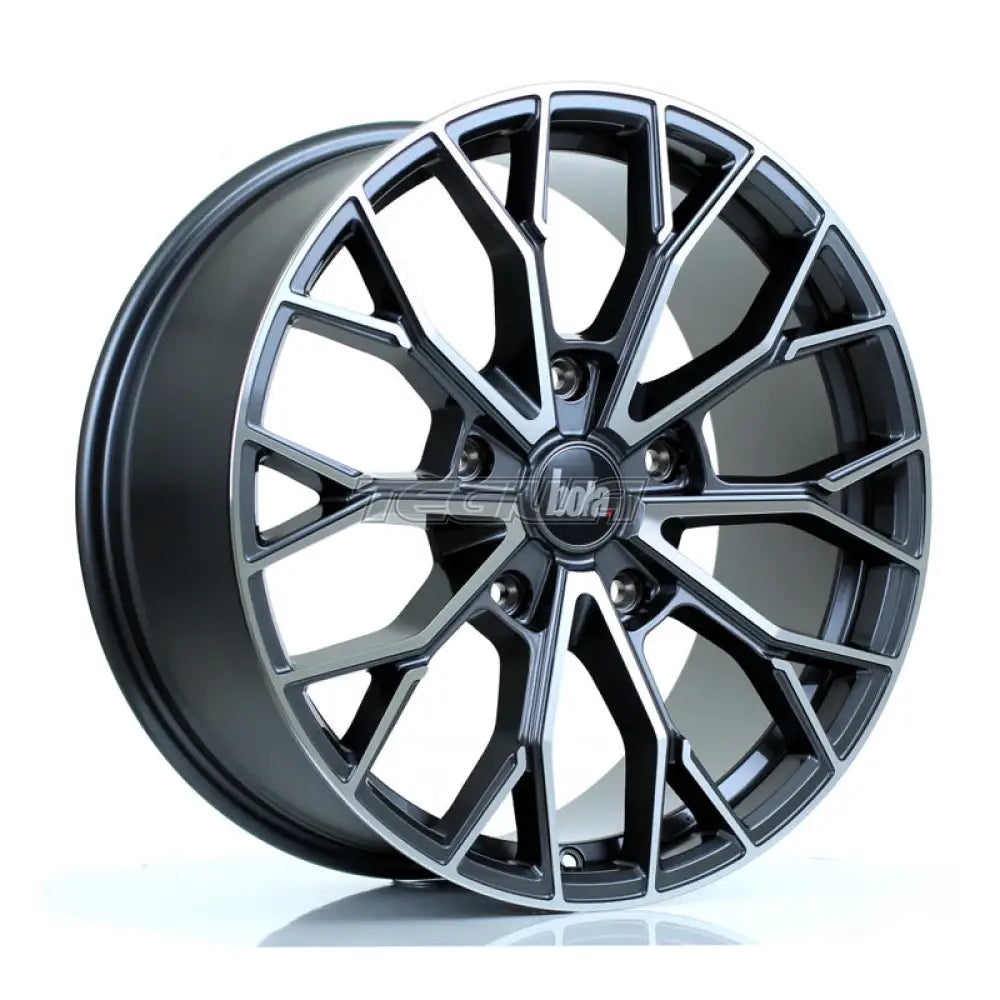 BOLA B24 Alloy Wheel 20x8.5 5x160 ET50 65.1mm CB Gloss Gunmetal Polished Face Alloy Wheels