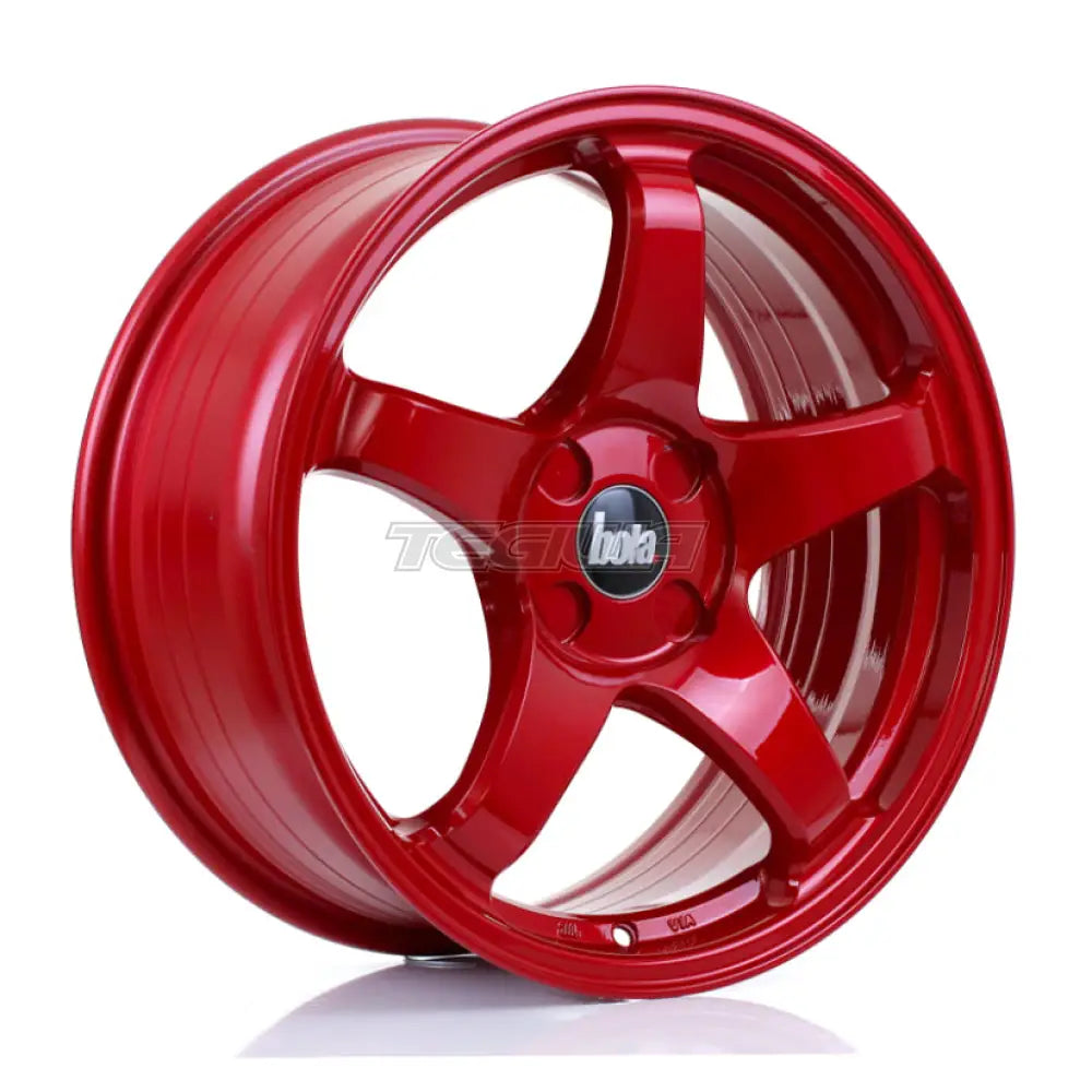 BOLA B2R Alloy Wheel 17x7.5 ET40 4x108 Candy Red 72.6mm CB Alloy Wheels