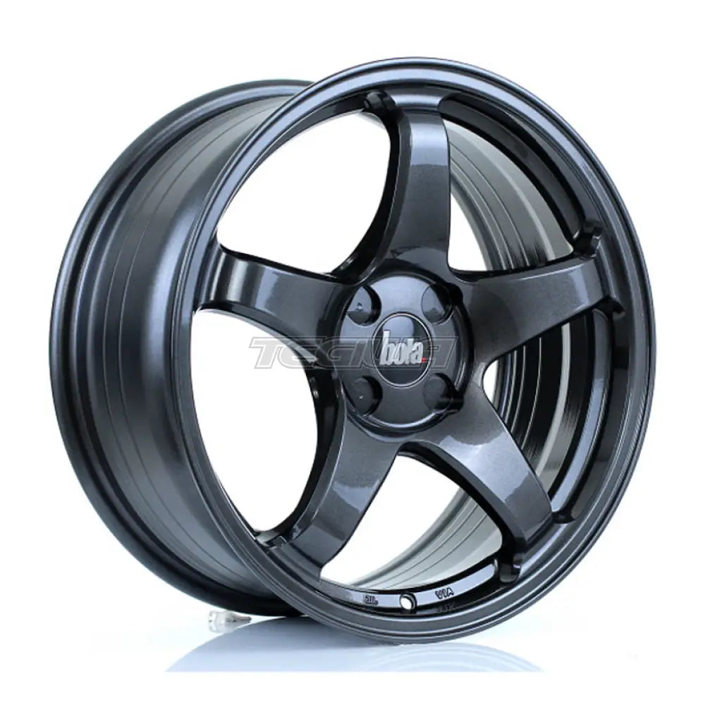 BOLA B2R Alloy Wheel 17x7.5 ET40 4x108 Gloss Gunmetal 72.6mm CB Alloy Wheels