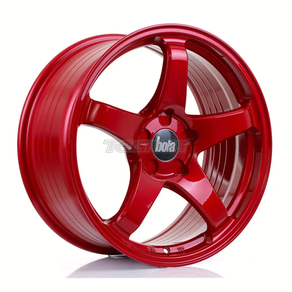 BOLA B2R Alloy Wheel 18x8.5 5x100 ET30 To 45 72.6mm CB Candy Red Alloy Wheels
