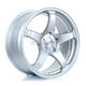 BOLA B2R Alloy Wheel 18x8.5 5x112 ET30 To 45 72.6mm CB Crystal Silver Alloy Wheels