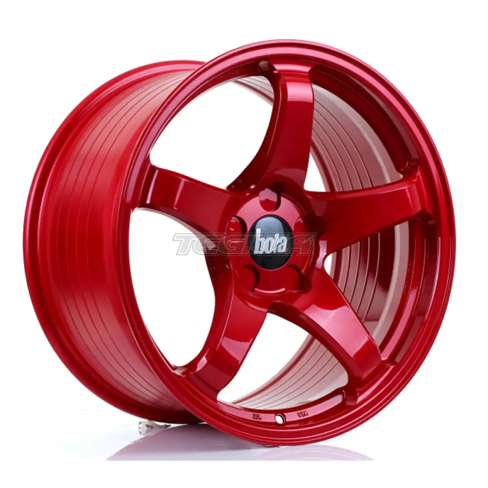 BOLA B2R Alloy Wheel 18x9.5 5x118 ET30 To 45 72.6mm CB Candy Red Alloy Wheels