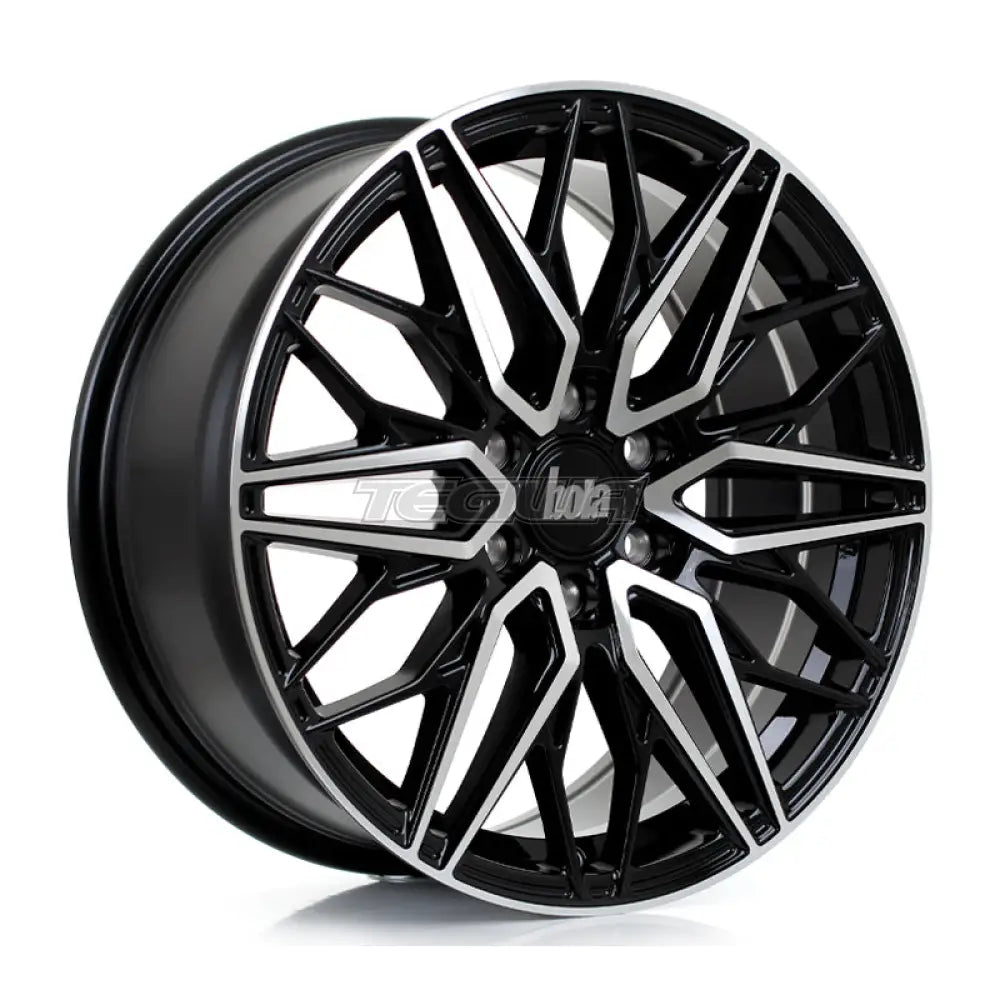 BOLA B32 Alloy Wheel 18x8 6x120 ET50 74.6mm CB Gloss Black Polished Face Alloy Wheels