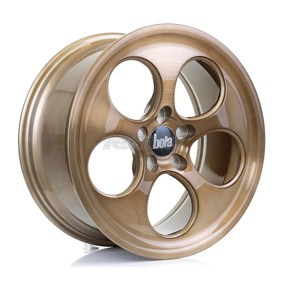 BOLA B5 Alloy Wheel 18x8.5 5x127 ET40 To 45 72.6mm CB Bronze Brushed Polished Face Alloy Wheels