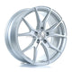 BOLA B6 Alloy Wheel 18x8 5x128 ET30 To 45 72.6mm CB Crystal Silver Alloy Wheels