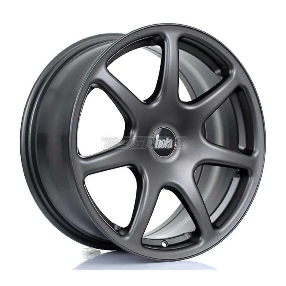 BOLA B7 Alloy Wheel 17x7.5 4x100 ET40 To 45 72.6mm CB Matt Gunmetal Alloy Wheels