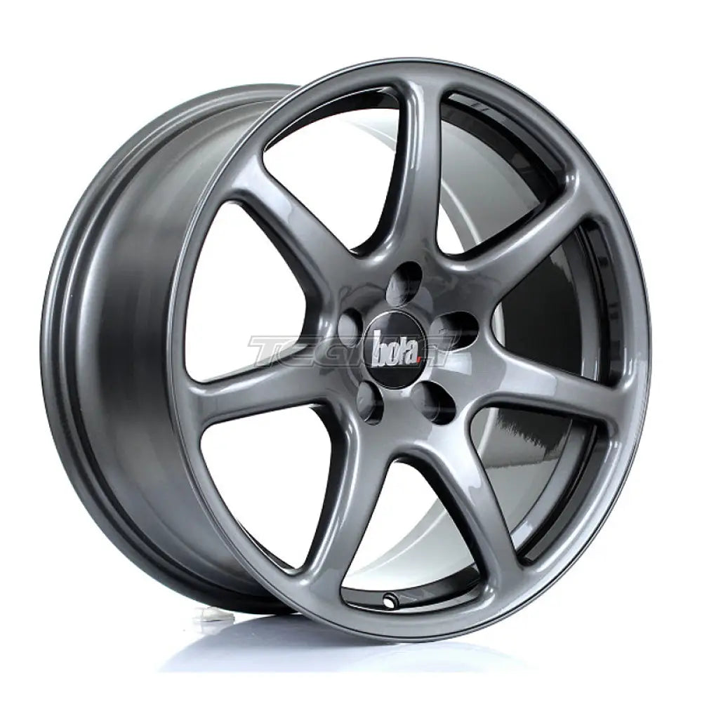 BOLA B7 Alloy Wheel 18x8.5 5x128 ET42 To 45 72.6mm CB Gloss Gunmetal Alloy Wheels
