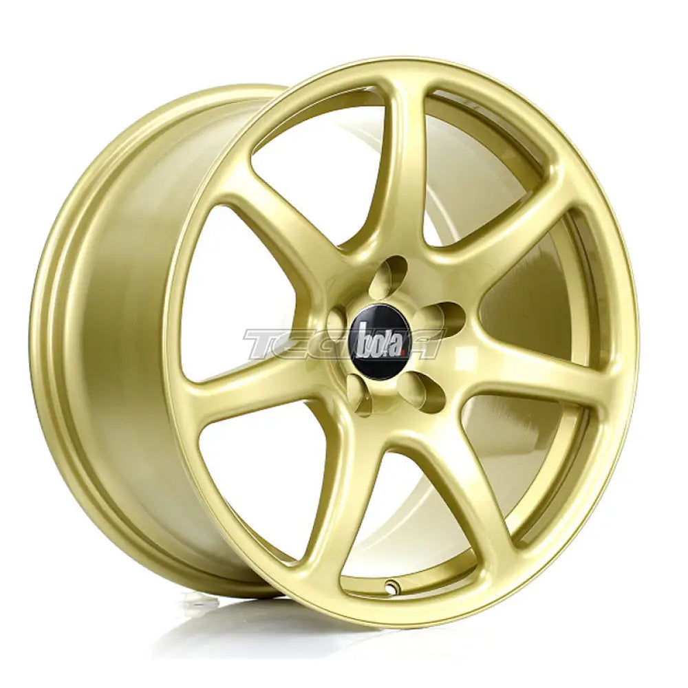 BOLA B7 Alloy Wheel 18x9.5 5x114 ET25 To 45 72.6mm CB Gold Alloy Wheels