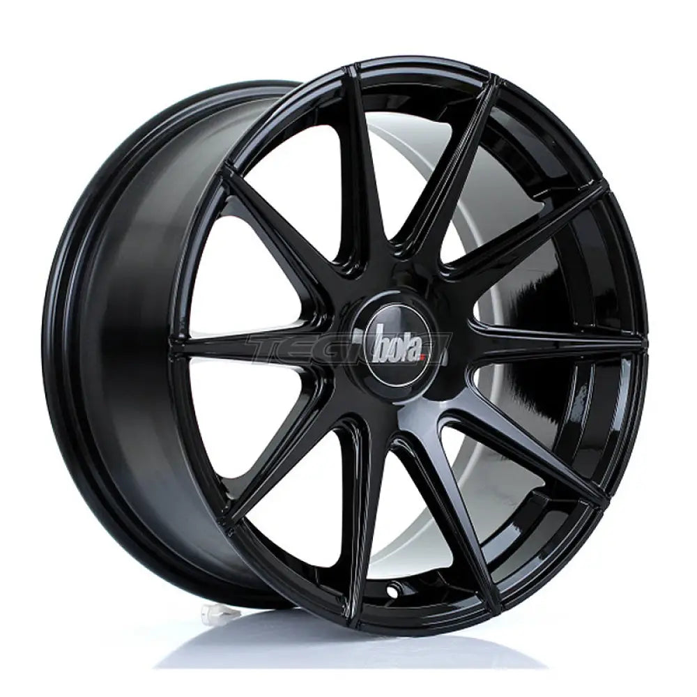 BOLA CSR Alloy Wheel 17x8 4x108 ET35 To 45 72.6mm CB Gloss Black Alloy Wheels
