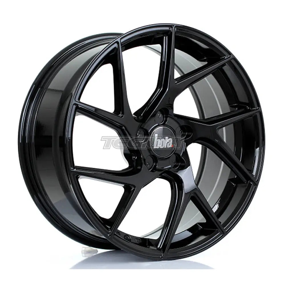 BOLA FLA Alloy Wheel 19x8.5 5x100 ET20 To 58 72.6mm CB Gloss Black Alloy Wheels
