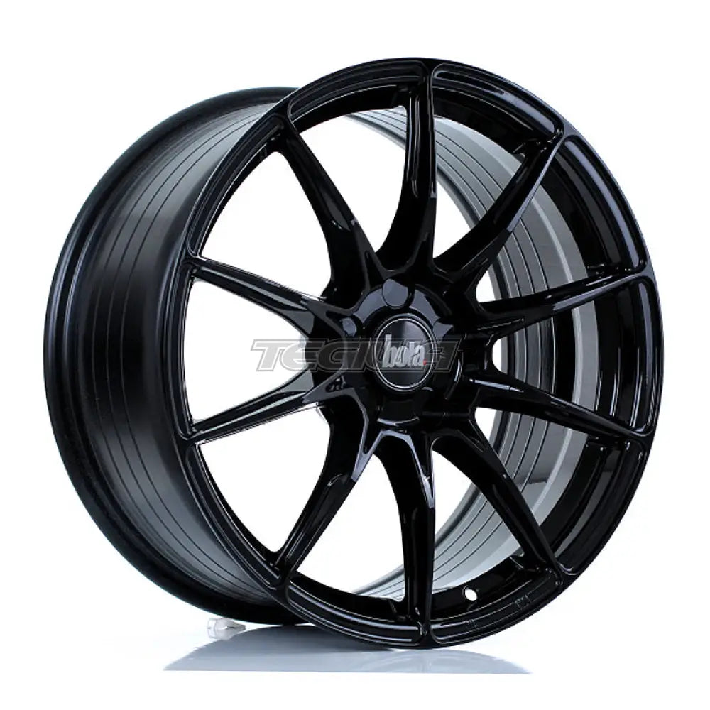 BOLA FLB Alloy Wheel 18x8.5 5x118 ET25 To 45 72.6mm CB Gloss Black Alloy Wheels