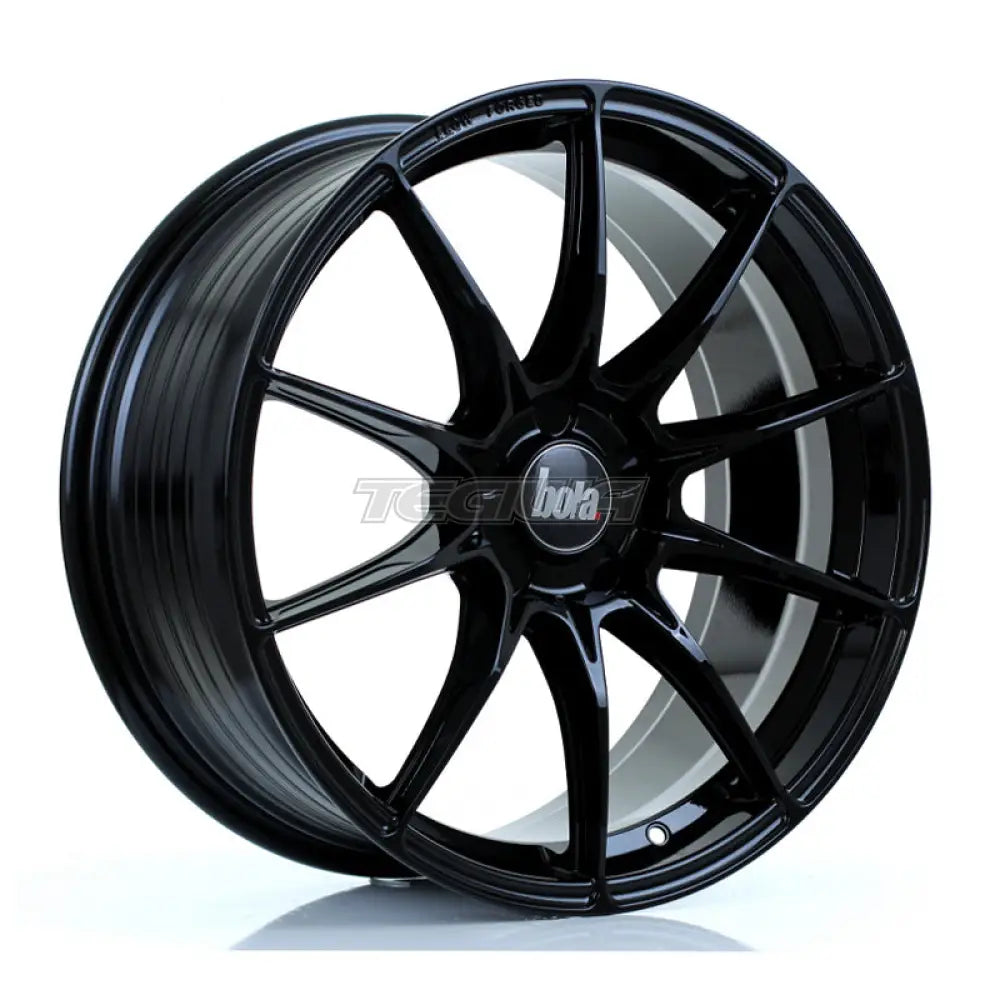 BOLA FLB Alloy Wheel 19x8.5 5x108 ET25 To 45 72.6mm CB Gloss Black Alloy Wheels