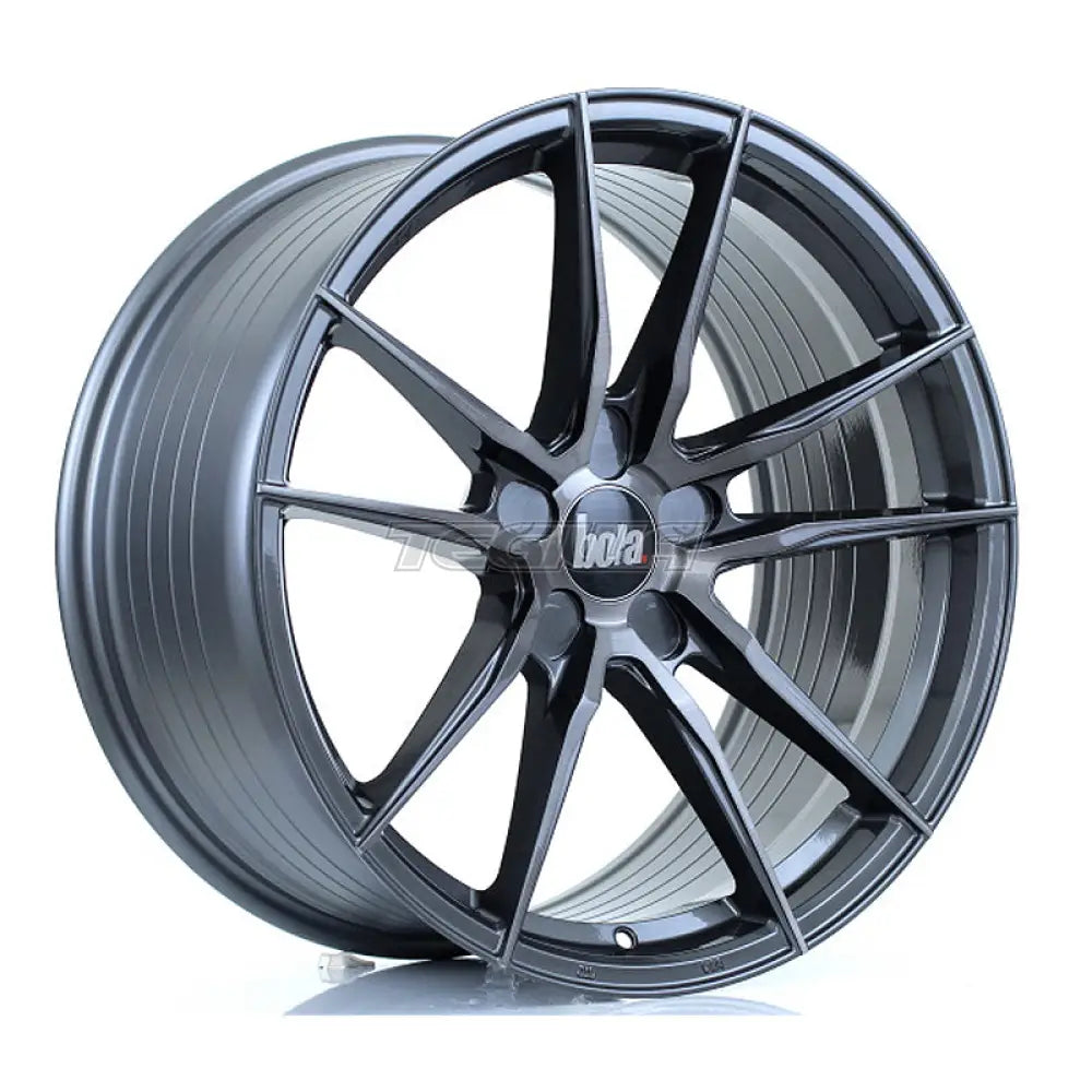 BOLA FLD Alloy Wheel 19x9.5 5x118 ET25 To 45 72.6mm CB Titanium Brushed Alloy Wheels