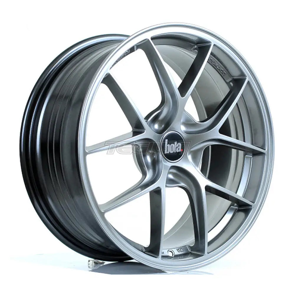 BOLA FLE Alloy Wheel 18x8 5x100 ET40 To 50 72.6mm CB Hyper Black Alloy Wheels
