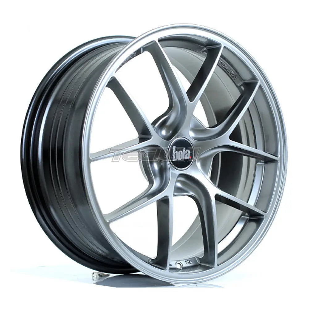 BOLA FLE Alloy Wheel 18x8 5x112 ET35 To 50 72.6mm CB Hyper Black Alloy Wheels