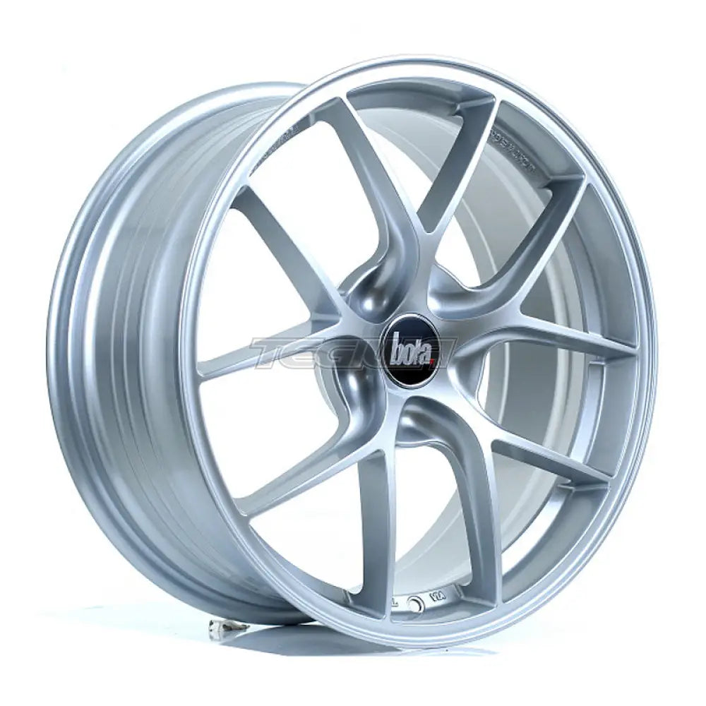 BOLA FLE Alloy Wheel 18x8 5x120.65 ET35 To 50 72.5mm CB Crystal Silver Alloy Wheels