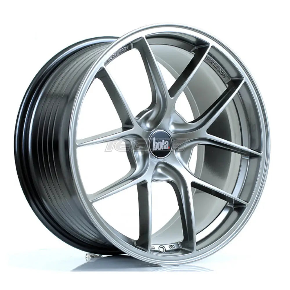 BOLA FLE Alloy Wheel 19x9.5 5x100 ET42 To 49 72.6mm CB Hyper Black Alloy Wheels