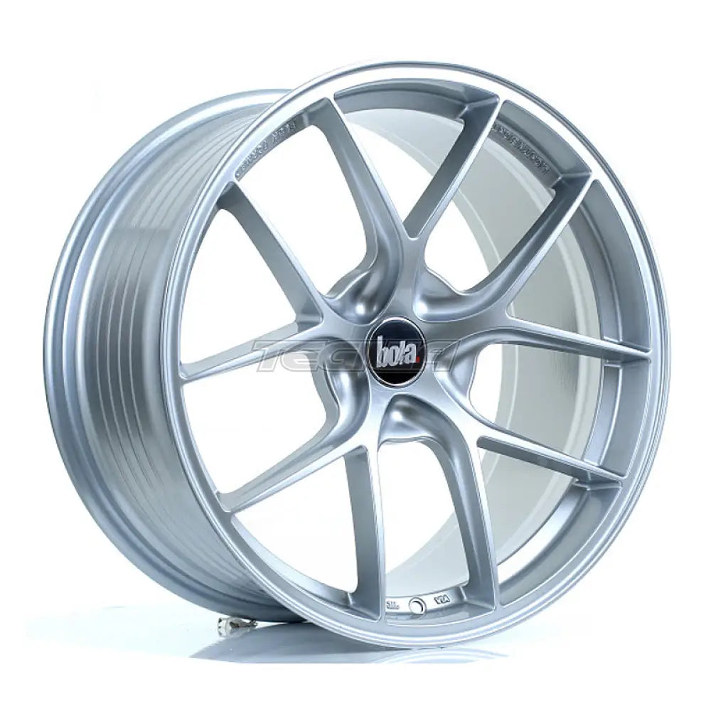 BOLA FLE Alloy Wheel 19x9.5 5x115 ET42 To 49 72.6mm CB Crystal Silver Alloy Wheels