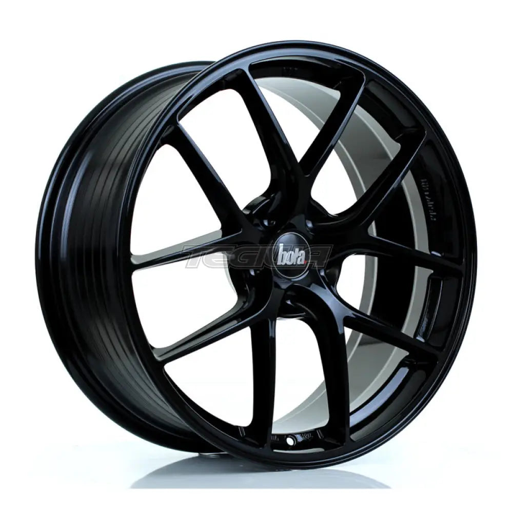 BOLA FLE Alloy Wheel 20x8.5 5x115 ET30 To 50 72.6mm CB Gloss Black Alloy Wheels