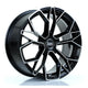 BOLA FLF Alloy Wheel 18x8 5x100 ET40 To 50 72.6mm CB Gloss Black Polished Face Alloy Wheels