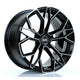 BOLA FLF Alloy Wheel 18x9 5x100 ET42 To 50 72.6mm CB Gloss Black Polished Face Alloy Wheels