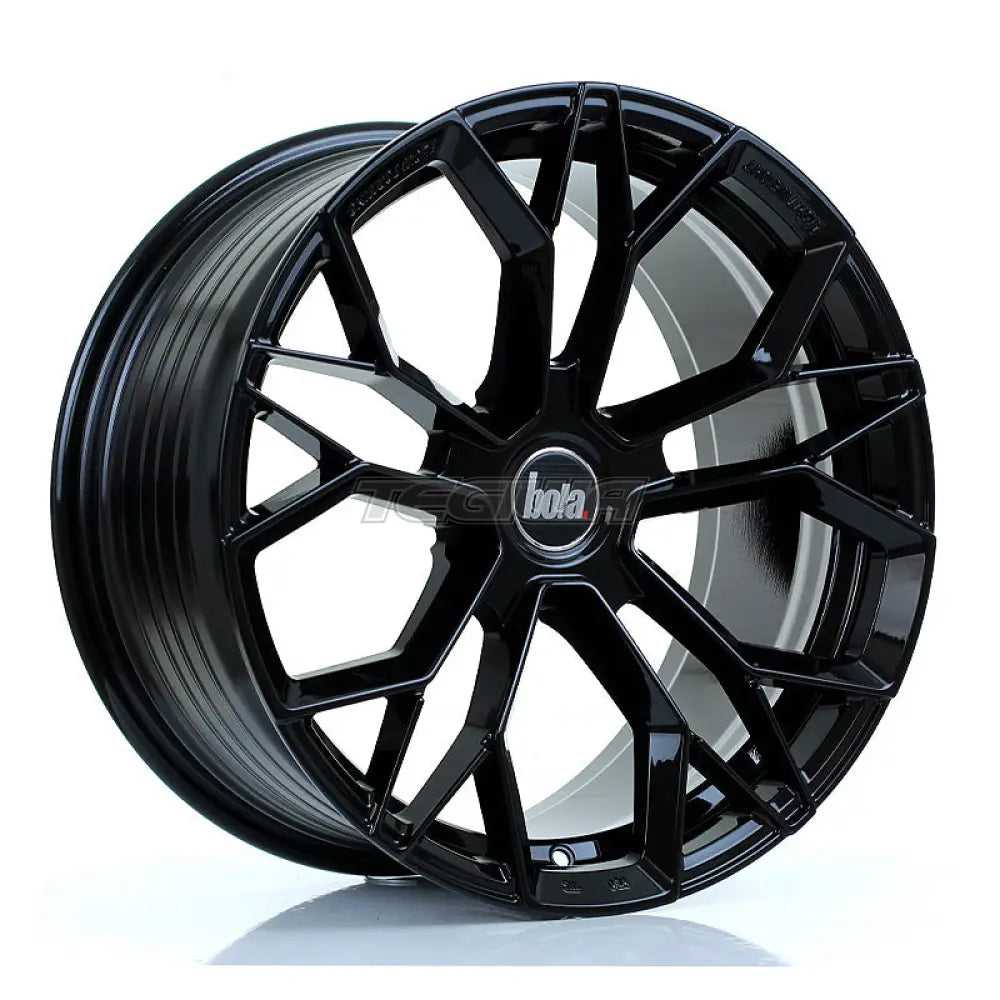 BOLA FLF Alloy Wheel 18x9 5x114 ET42 To 50 72.6mm CB Gloss Black Alloy Wheels