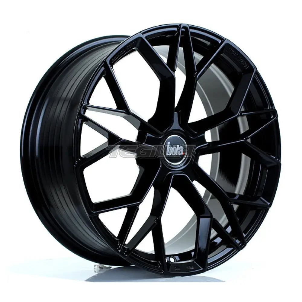 BOLA FLF Alloy Wheel 19x8.5 5x112 ET42 To 50 72.6mm CB Gloss Black Alloy Wheels