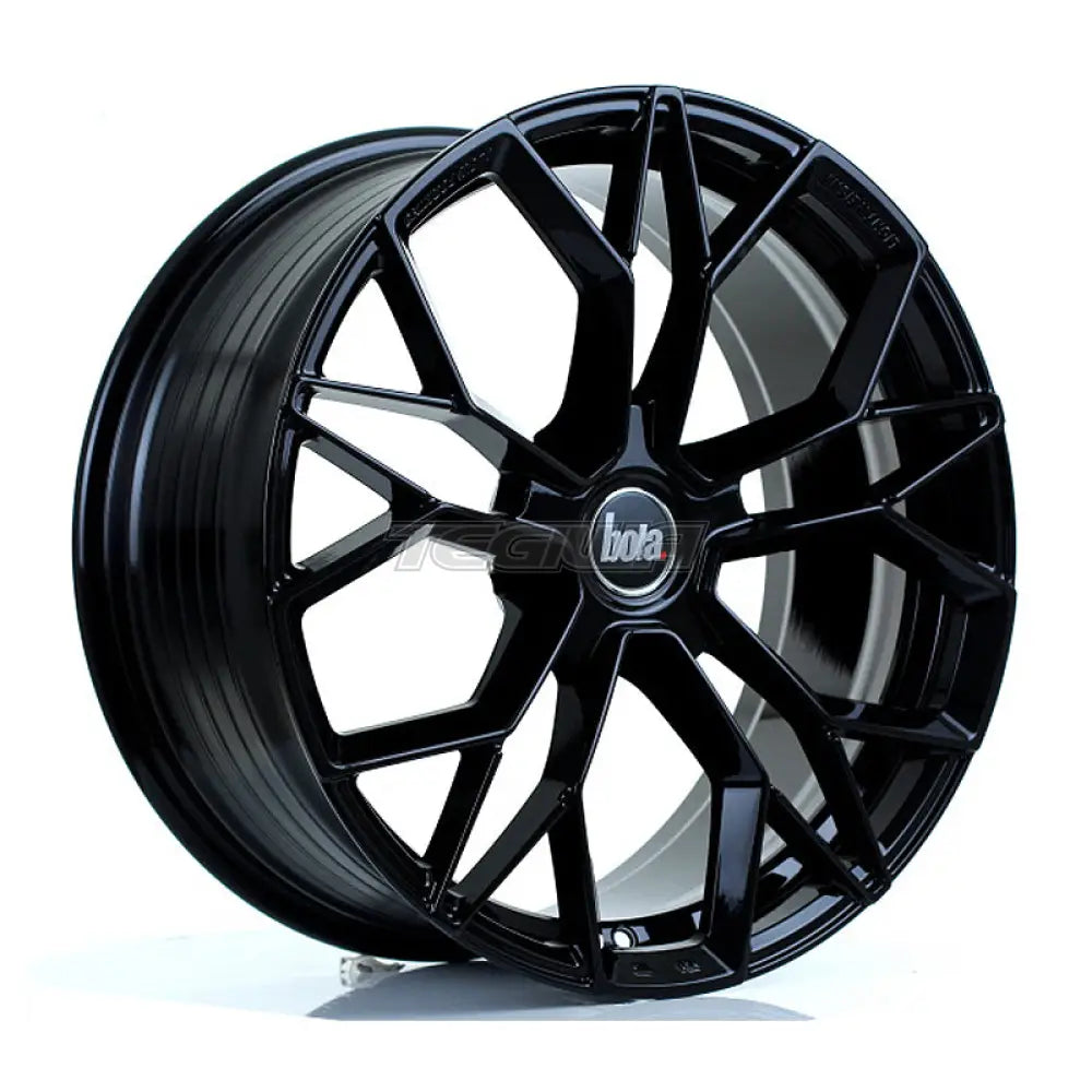 BOLA FLF Alloy Wheel 19x8.5 5x115 ET25 To 50 72.6mm CB Gloss Black Alloy Wheels