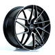 BOLA FLR Alloy Wheel 18x8.5 5x105 ET40 To 50 72.6mm CB Gloss Black Polished Face Alloy Wheels