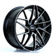 BOLA FLR Alloy Wheel 18x8.5 5x115 ET40 To 50 72.6mm CB Gloss Black Polished Face Alloy Wheels