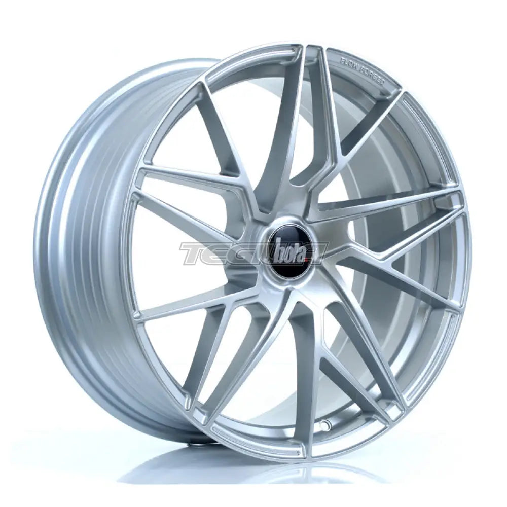 BOLA FLR Alloy Wheel 19x8.5 5x120 ET25 To 45 72.6mm CB Crystal Silver Alloy Wheels