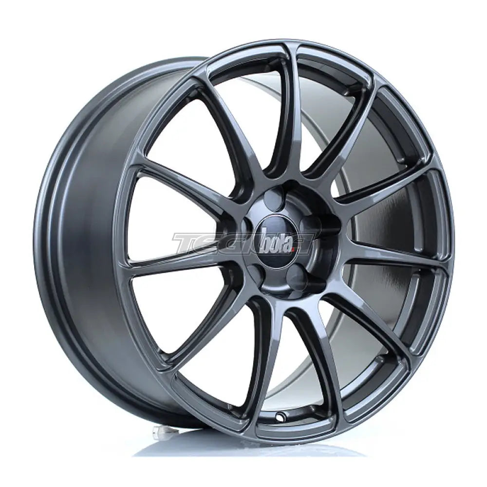 BOLA VST Alloy Wheel 18x8 5x100 ET40 To 45 72.6mm CB Gloss Gunmetal Alloy Wheels