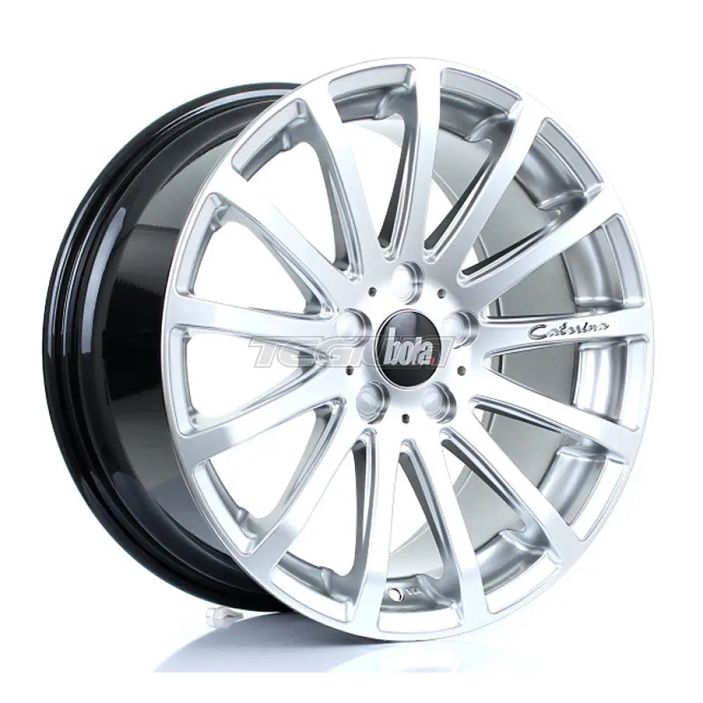 BOLA XTR Alloy Wheel 18x8.5 5x112 ET40 To 45 72.6mm CB Hyper Silver Alloy Wheels