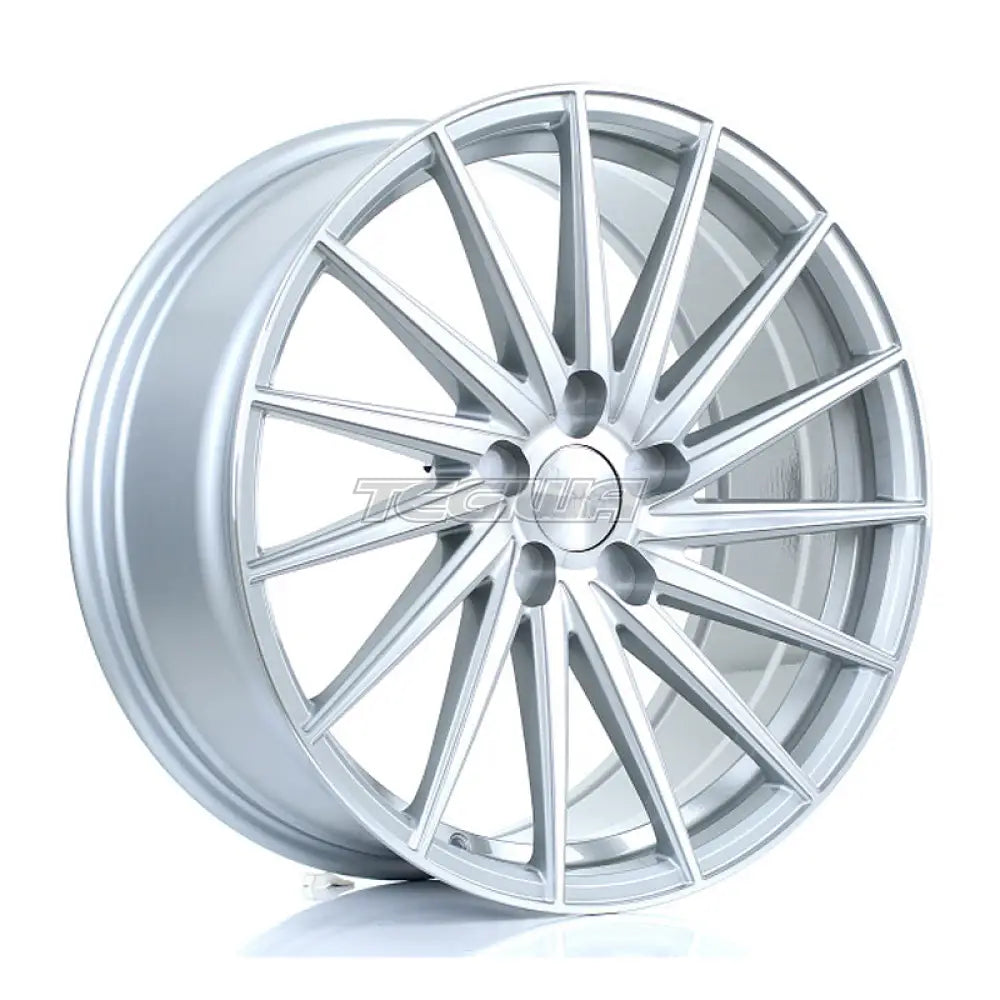 BOLA ZFR Alloy Wheel 19x8.5 5x115 ET25 To 45 72.6mm CB Silver Polished Face Alloy Wheels