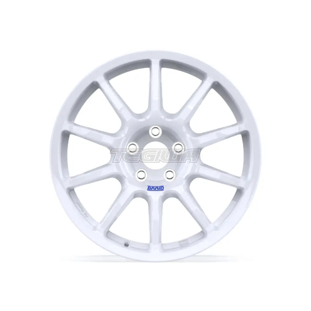 Braid Fullrace A Alloy Wheel 18x9 ET8 to 68 4x108 White Shiny Alloy Wheels