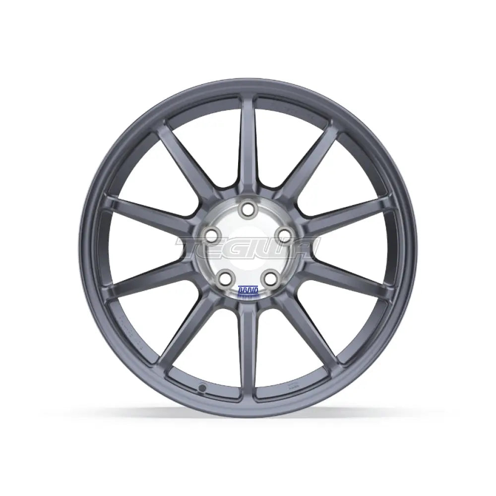 Braid Fullrace FF Alloy Wheel 18x10 ET6 to 60 4x100 Dark Grey Shiny Alloy Wheels