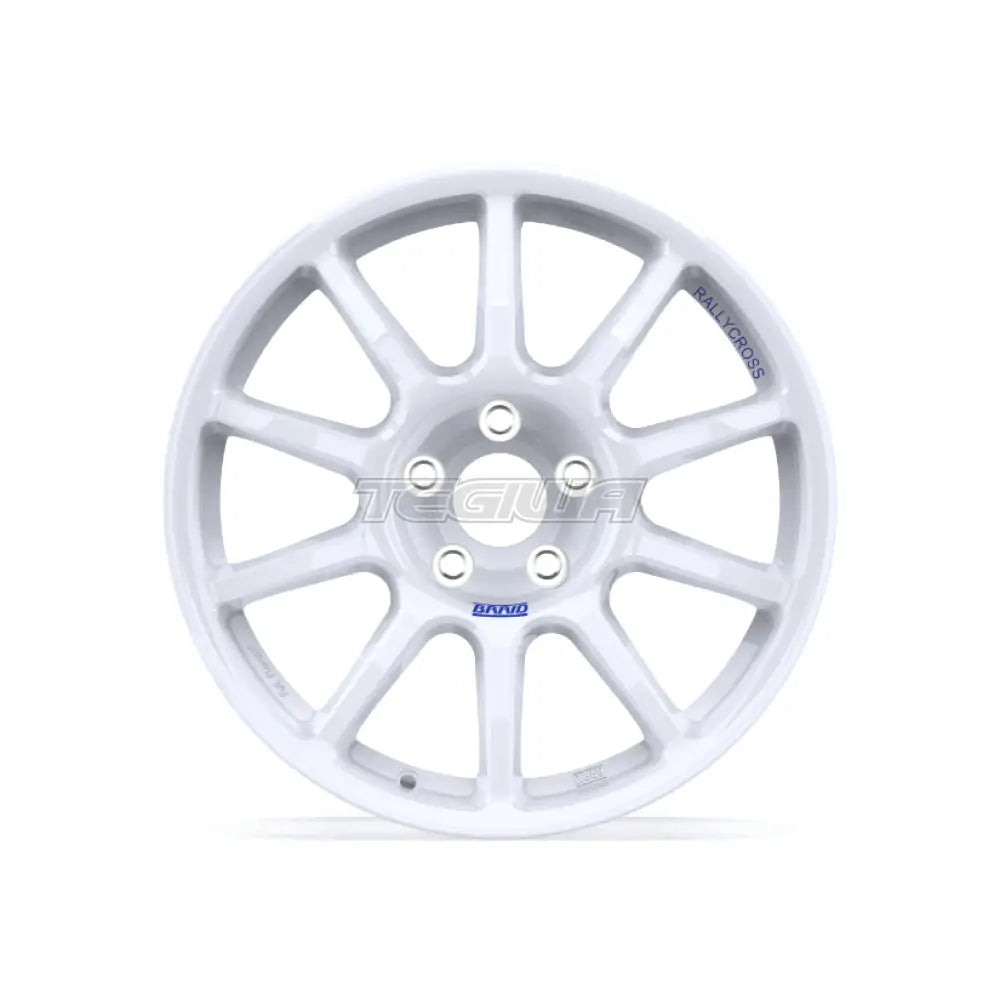Braid Fullrace Rallycross Alloy Wheel 18x8 ET10 to 40 4x114 White Shiny Alloy Wheels