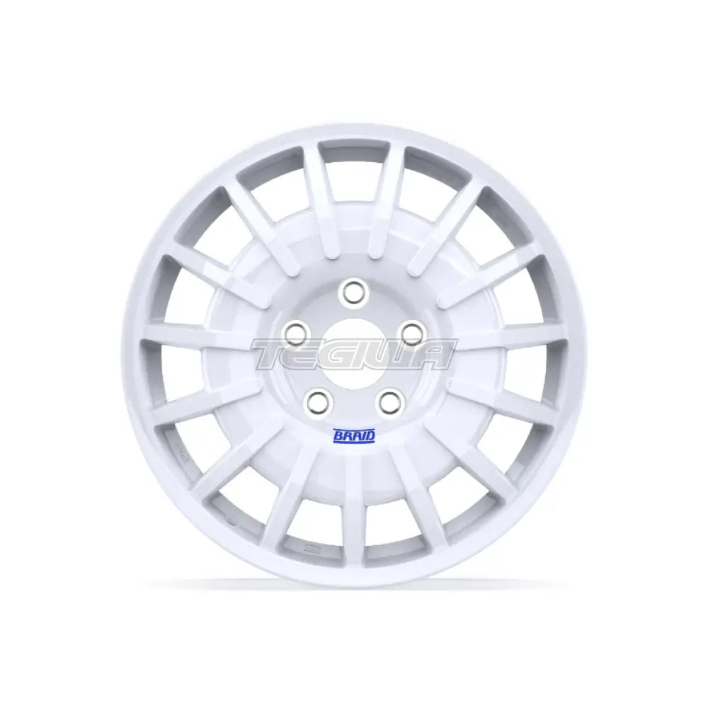 Braid Winrace N Lars Alloy Wheel 16x5.5 ET9 to 60 4x100 White Shiny Alloy Wheels
