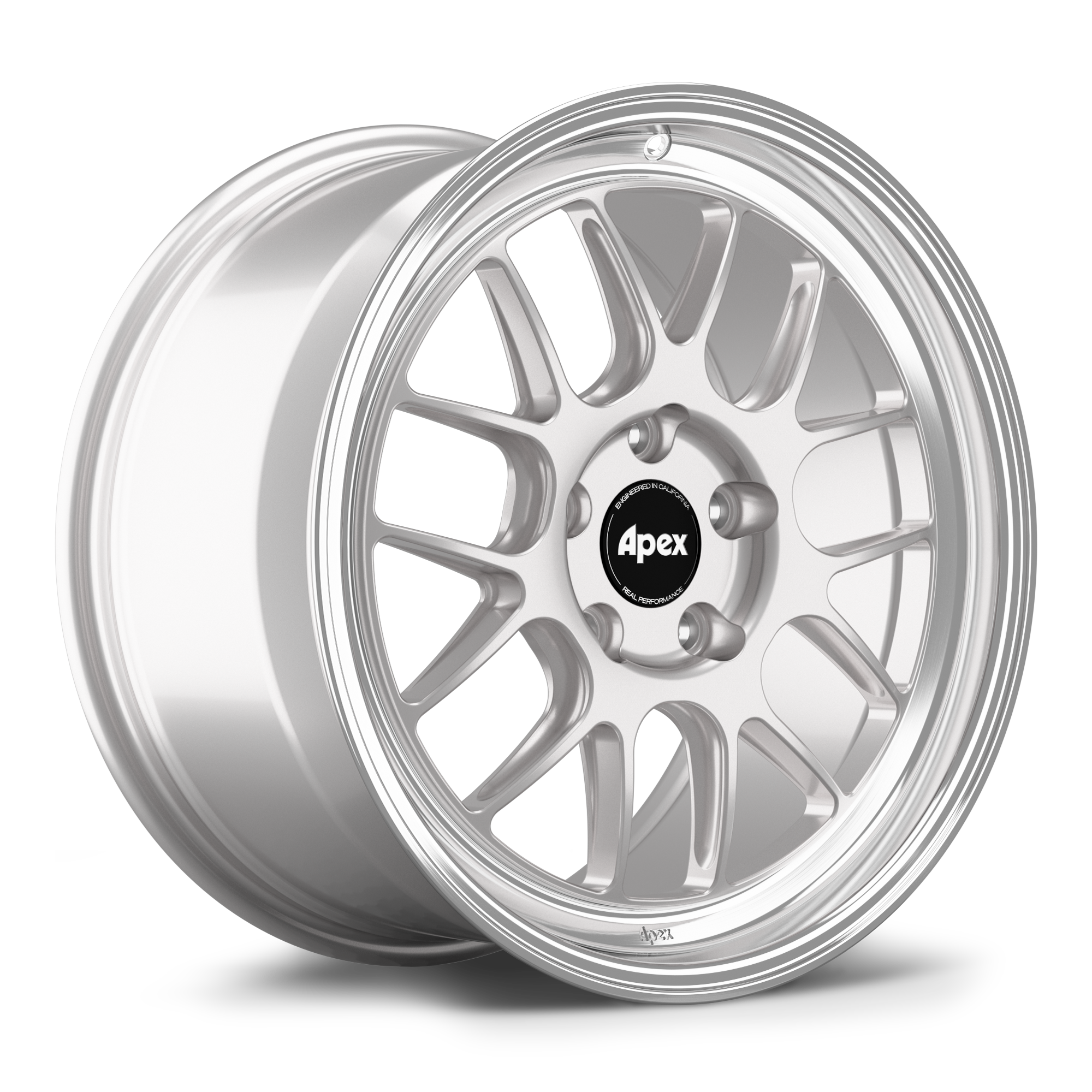 Apex ML-7RT Forged Alloy Wheel 18x9 ET46 5x130mm - Machined Lip - Race Silver 71.6mm CB