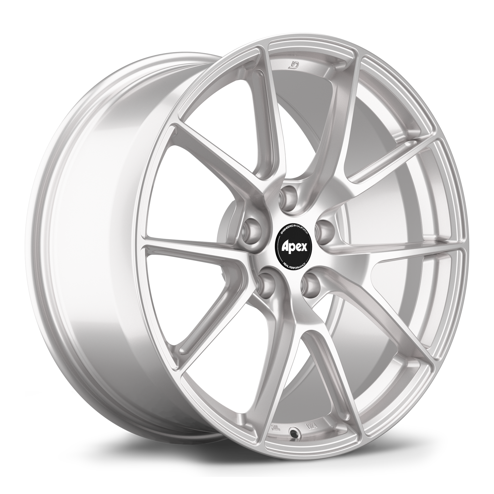 Apex VS-5 Alloy Wheel 19x10 ET40 5x114.3 Race Silver 70.5mm CB