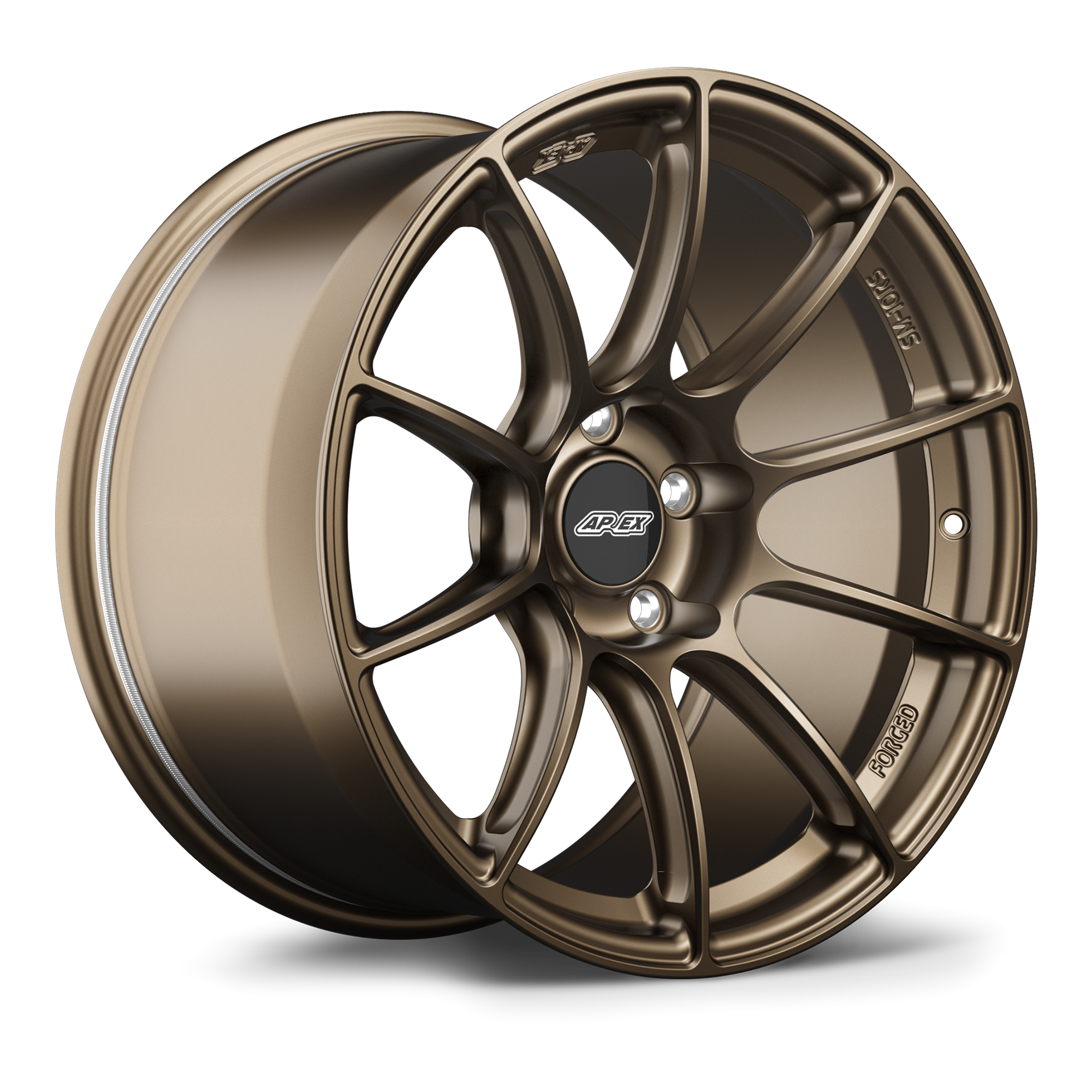 Apex SM-10RS Forged Alloy Wheel 18x9 ET23 5x114.3 Satin Bronze 60.1mm CB
