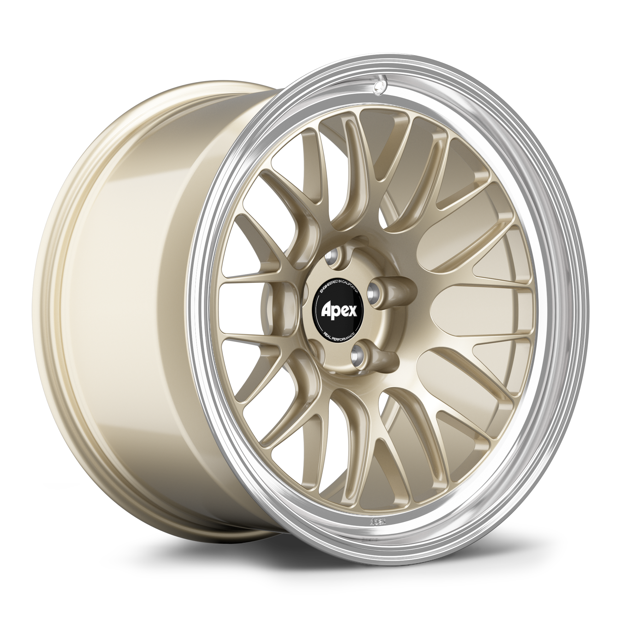 Apex ML-10RT Forged Alloy Wheel 19x10.5 ET15 5x114.3 Gloss Motorsport Gold - Machined Lip 66.1mm CB