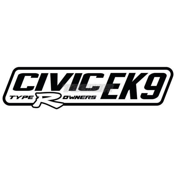CIVIC EK9 TYPE R OWNERS OFFICIAL STICKER DECAL 6INCH WHITE PAIR - CLEA ...