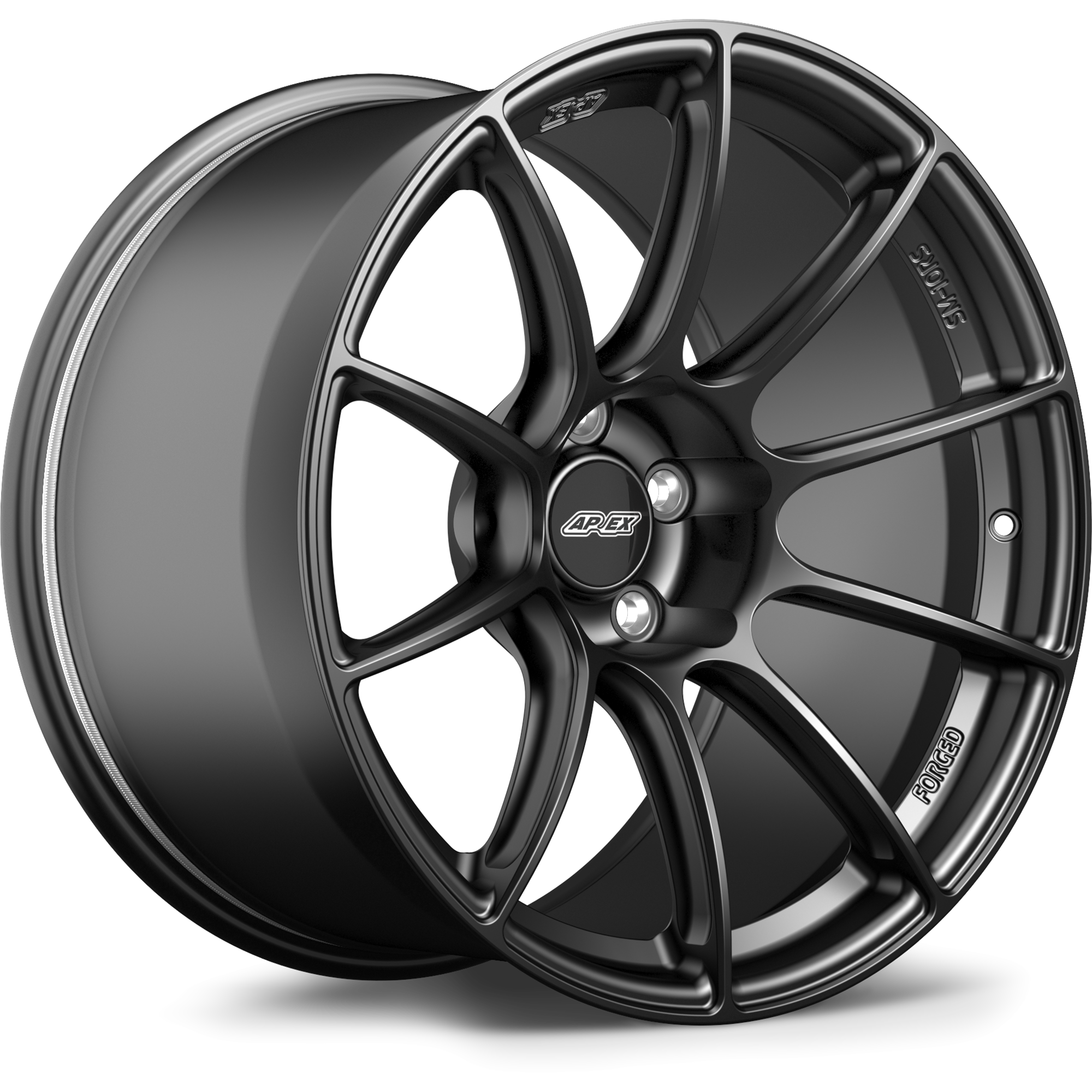 Apex SM-10RS Forged Alloy Wheel 19x11 ET9 5x120 Satin Black 67.1mm CB