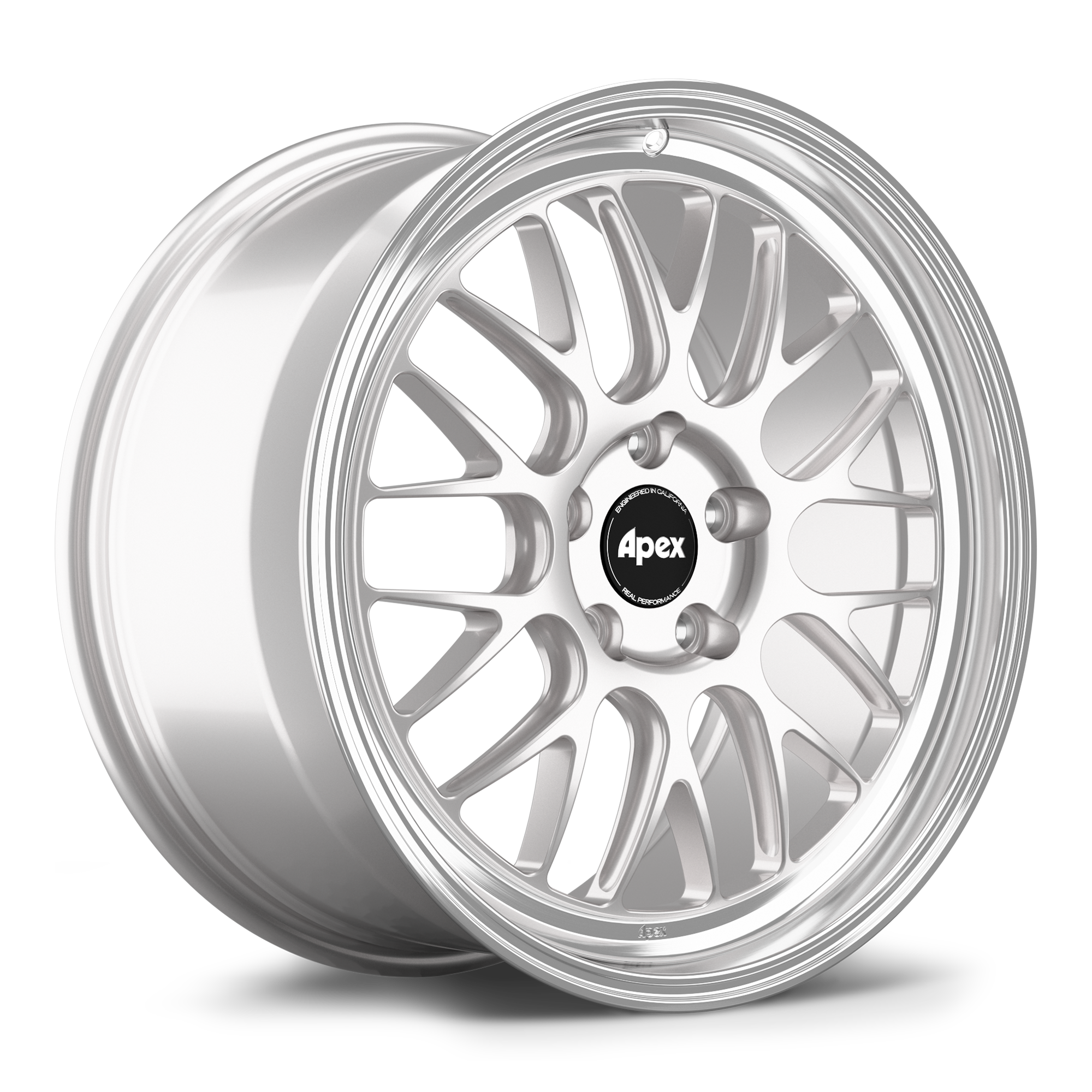 Apex ML-10RT Forged Alloy Wheel 19x9 ET50 5x130 Race Silver - Machined Lip 71.6mm CB