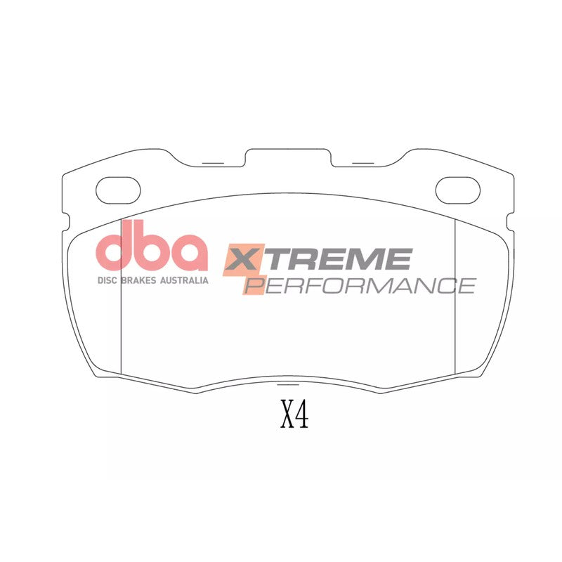 DBA Xtreme Performance Brake Pads 126.5mm x 68.4mm DB1305XP - Front