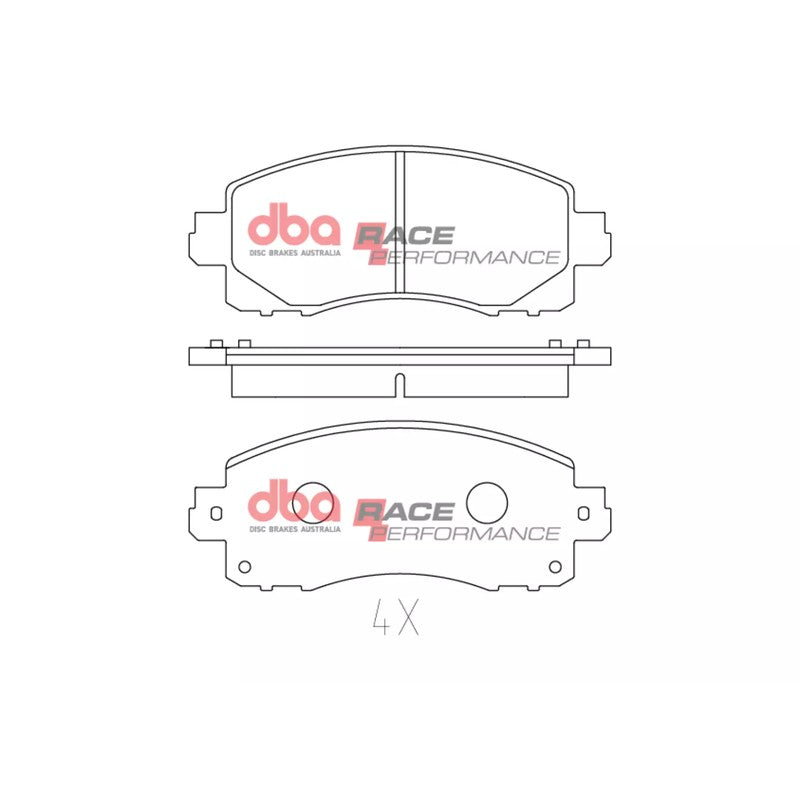 DBA Race Performance Brake Pads 145.2mm x 58.6mm DB15042RP - Front