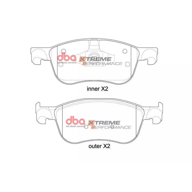 DBA Xtreme Performance Brake Pads 155mm x 55.4mm DB15149XP - Front